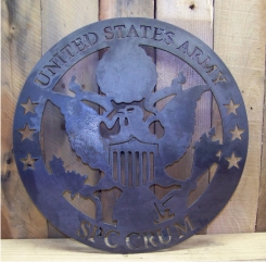 Army Metal Plaque