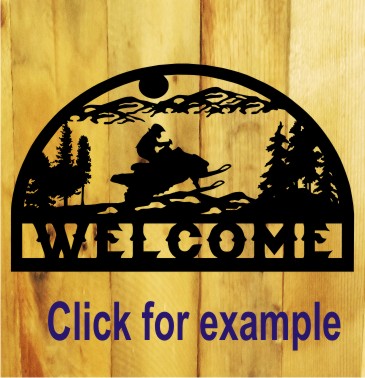 Snowmobile Metal Sign gift